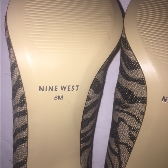 New Nine West Animal Print Heels Size 6M - Picture 7 of 8